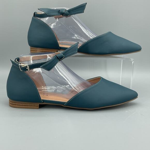 NEW Journee Collection Women’s Vielo Flats Blue Size 10 - Picture 1 of 10